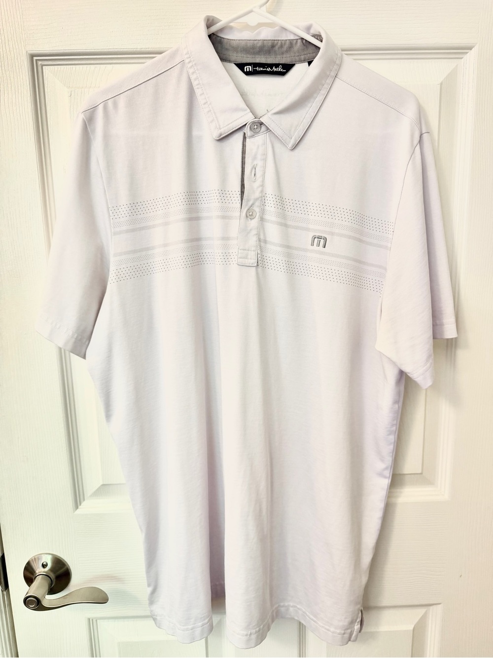 Travis Mathew White Golf Polo